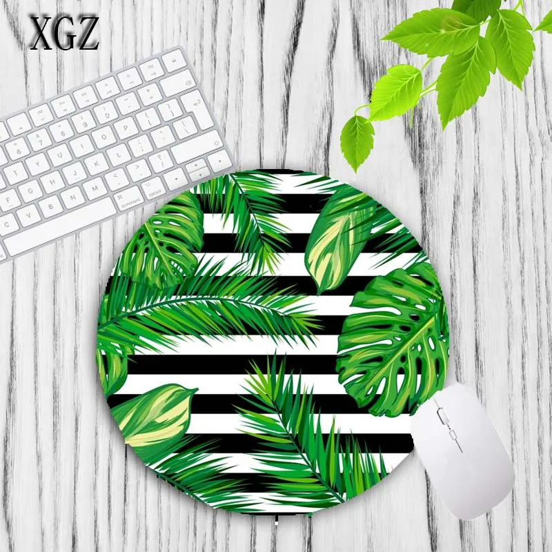 Игровой коврик для мыши XGZ с тропическими растениями 200x200 мм 8 видов цветов