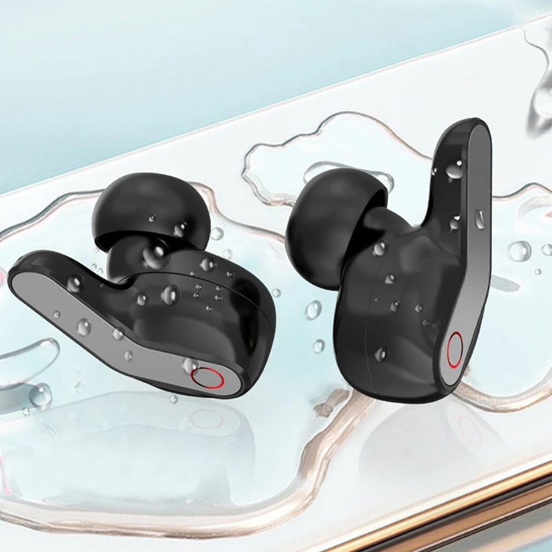 

HFES Wireless Bluetooth 5.0 Headset with Charging Display Box Waterproof In-Ear Headset with Built-in Microphone