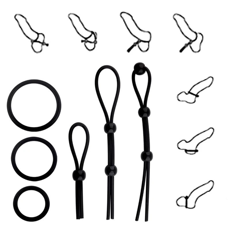 Интимные Игрушки кольцо для пениса эрекция кольца на мошонку Мужская