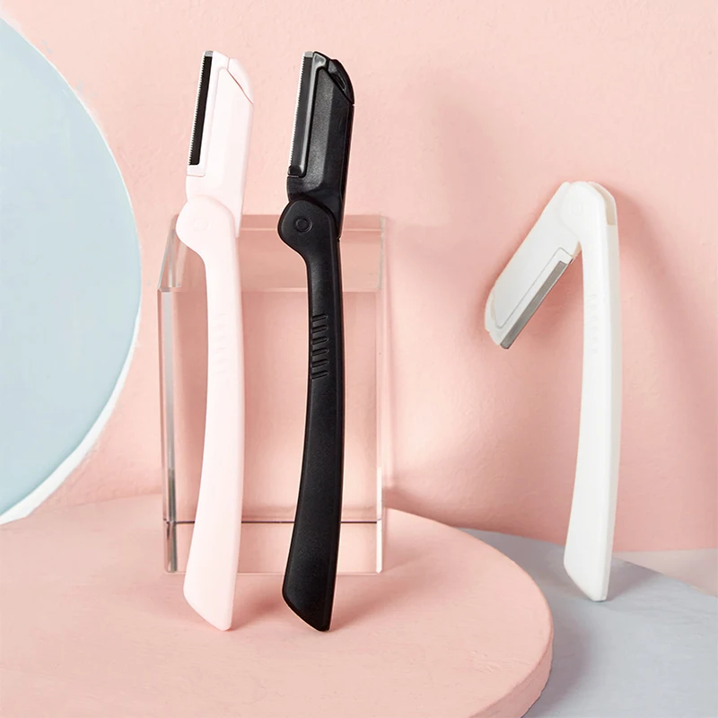 3 упак. Складной косметический нож для бровей скребок ножницы красоты