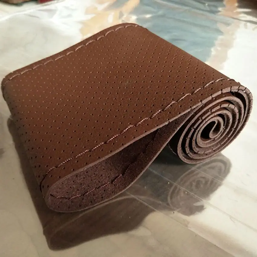 DIY текстурный мягкий Универсальный чехол рулевого колеса автомобиля с иголками и