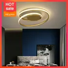 Современный светодиодный потолочный светильник с золотым блеском, креативные потолочные светильники для спальни, гостиной, столовой, люстра домашнее украшение