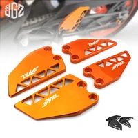 motorcycle cnc aluminum front rear foot pedal protection cover peg heel flying wing guard for ktm duke 250 390 2017 2018 2019