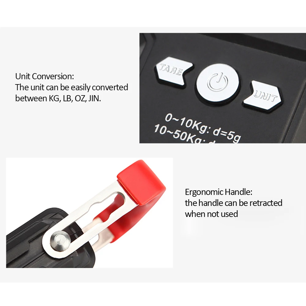 Электронные цифровые рыболовные Весы 110lb/50 кг с ЖК-дисплеем и подвесной цифровой