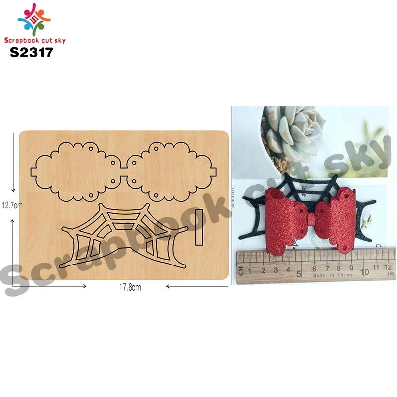 Ретикулят хвостовый бант DIY деревянная штамповка/форма для скрапбукинга/режущий