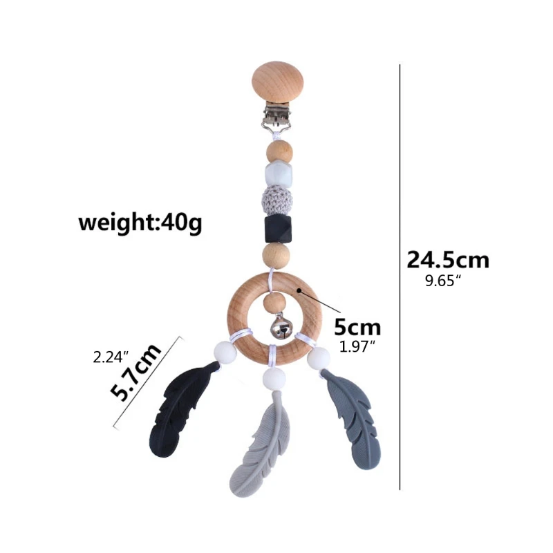

Baby Teether Pram Chain Clip Baby Mobile Pram Pacifier Chain Rattle Play Gym Toy