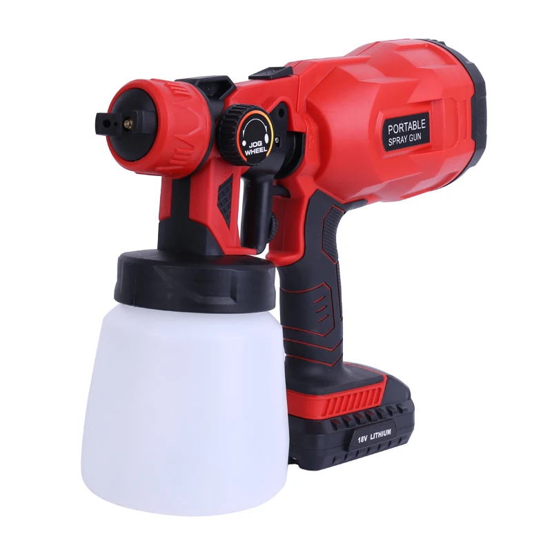 Electric Spray Gun 800ml Household Paint Sprayer TOP Pressure Flow Control Airbrush Easy Spraying Cordless | Инструменты
