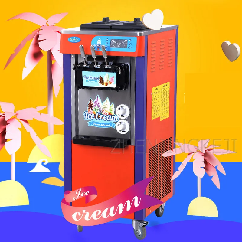Коммерческая Машина Для Мороженого три цвета и головки машина для фруктового