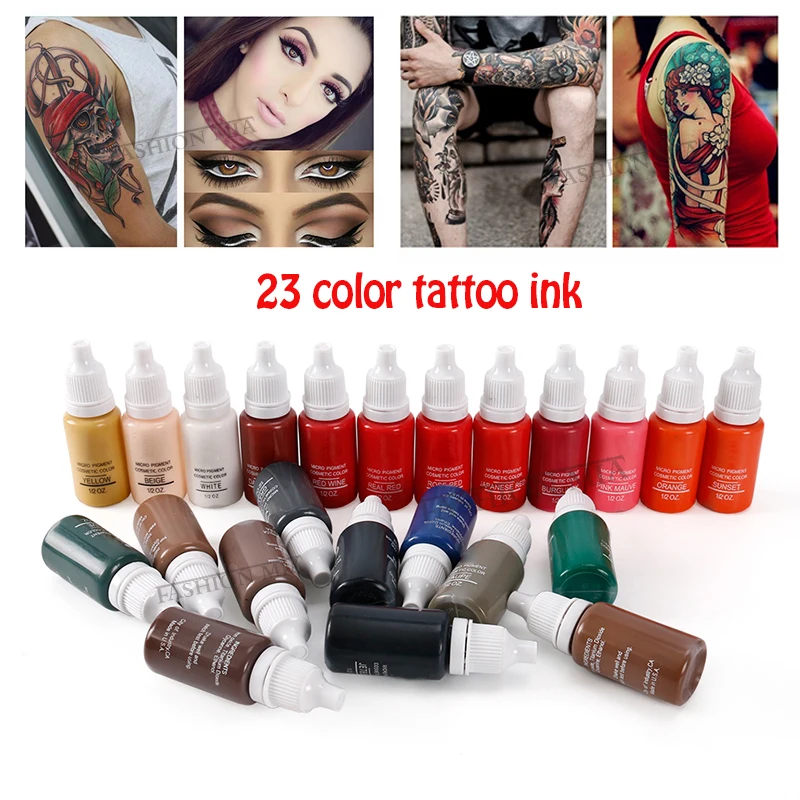 15 мл микроблейдинг пигмент дермограф тату чернила цветная жидкость для