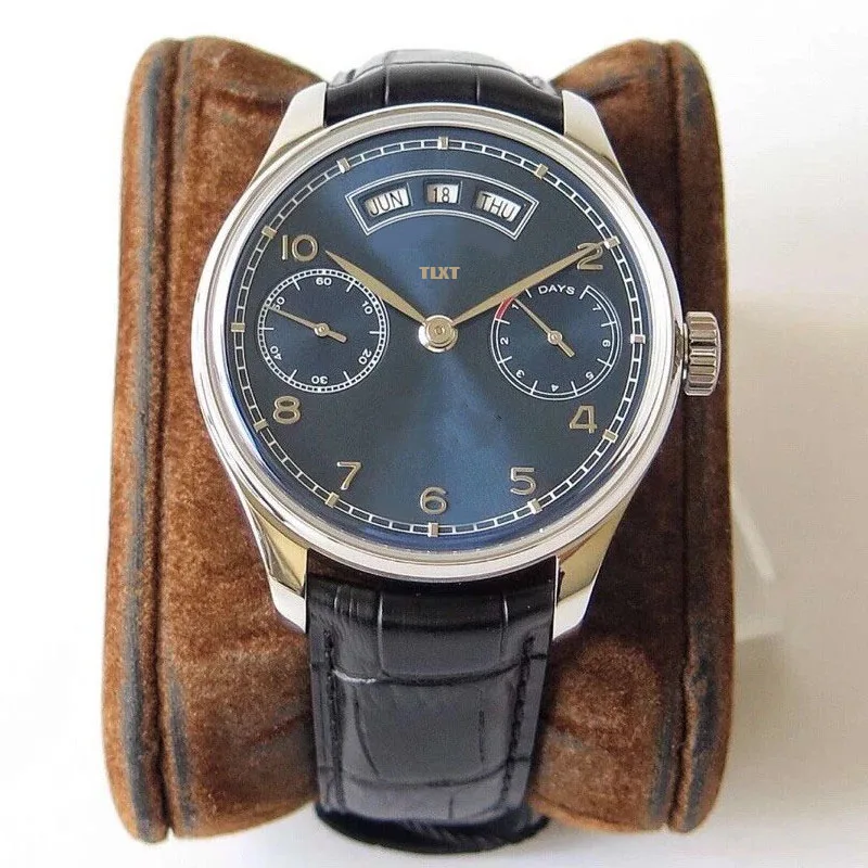 

Replica Watch For Men Mechanical Automatic Watch TLXT IWC52850 Blue Dial Luxury Watch 44mm Diameter Top Version 1:1 Men's Watch