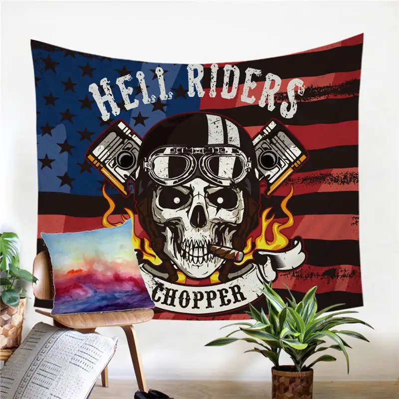 Skull 8 Постельные принадлежности Outlet сахарный череп и цветочный гобелен с цветочным принтом из микрофибры настенный Декор для дома постельное белье Простыня художественный ковер - Цвет: Skull 8