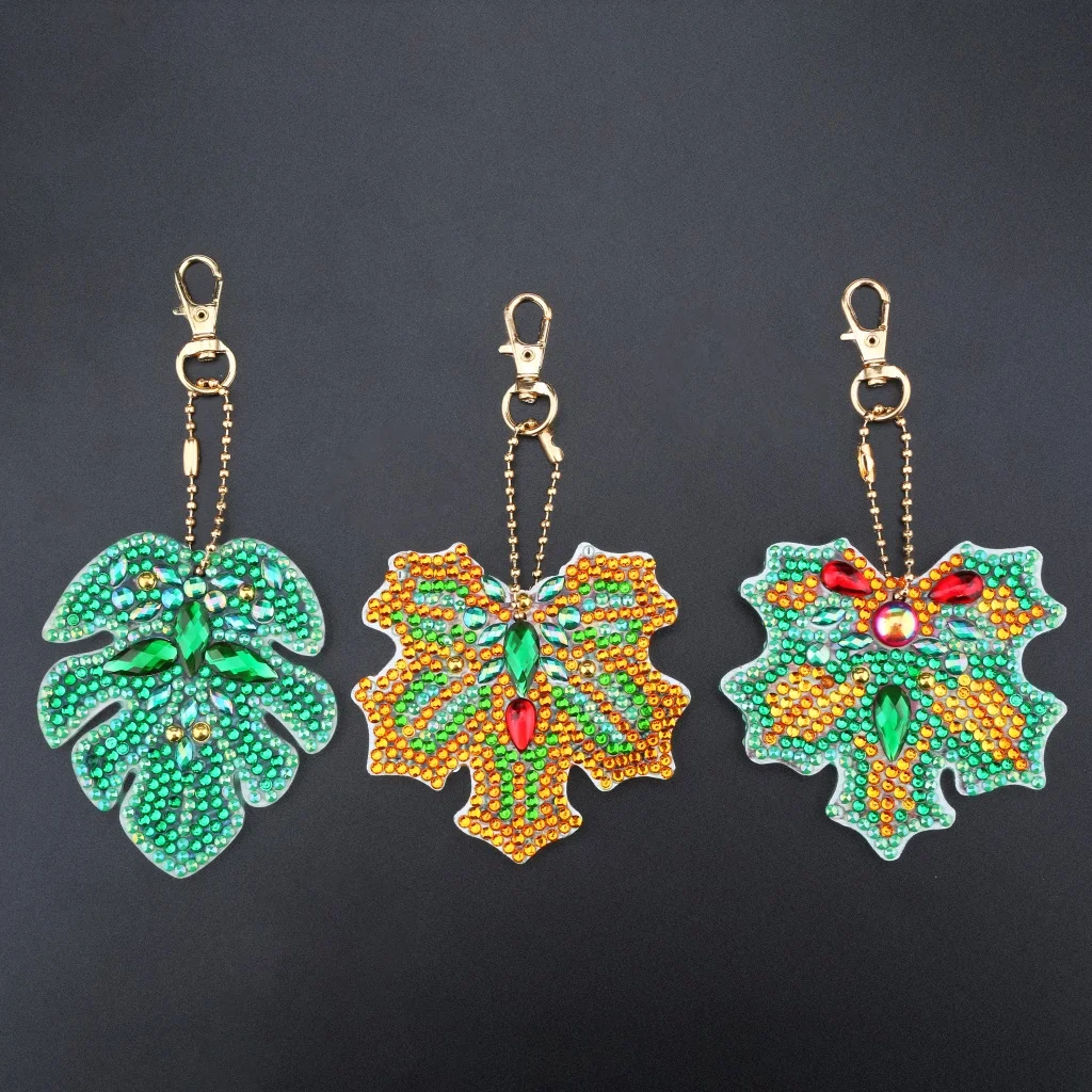 Full Drill Special Shaped Diamond Painting Key Ring Keychain Pendant Decors | Дом и сад