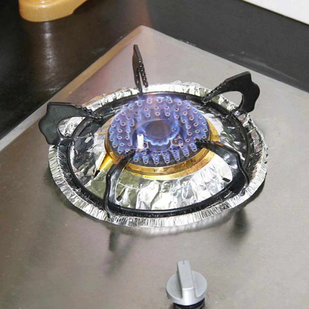 10 шт. алюминиевая фольга бумага газовая плита защита покрытие накладка