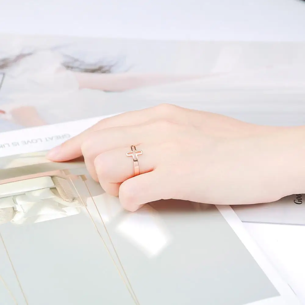 Skyrim Новые Регулируемые кольца с крестом христианские религиозные из нержавеющей