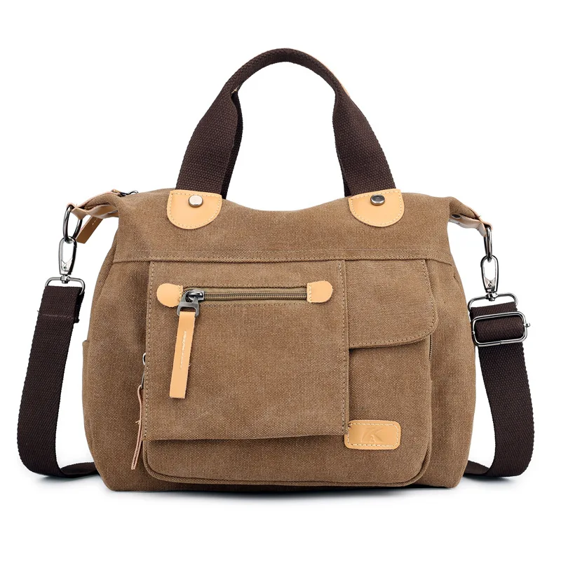 

New Style Vintage Canvas Briefbag Women's Shoulder Bag Casual Cloth Bag Hair Messenger Bag Fashion Bag weekend bag