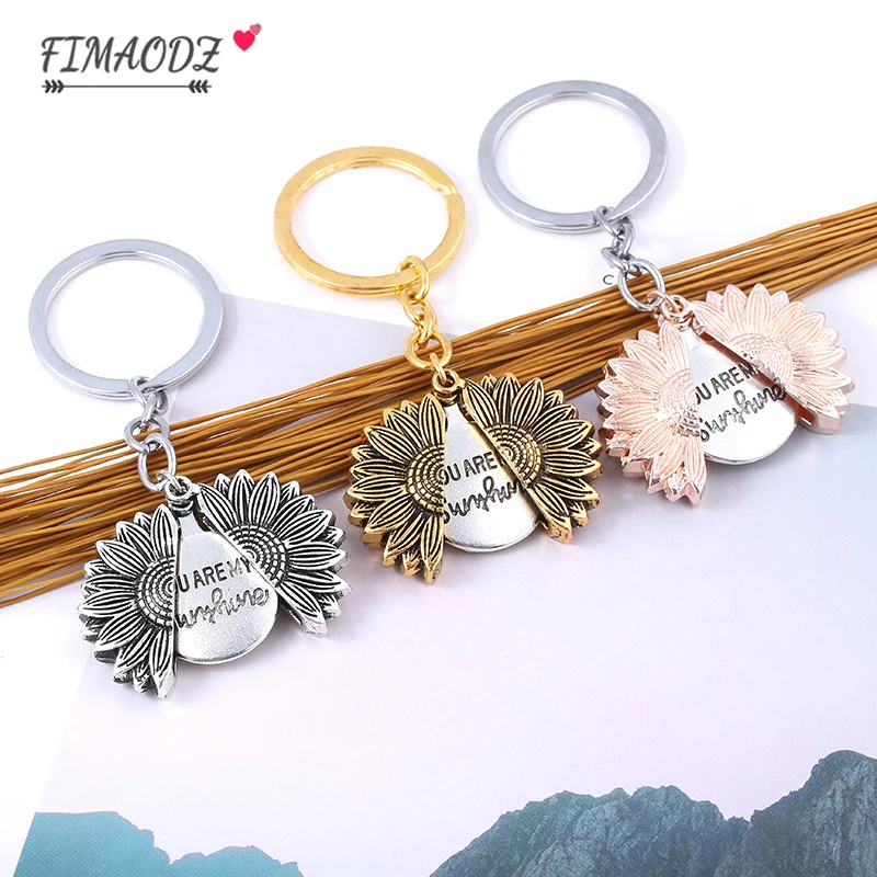 Новинка брелок FIMAODZ в виде подсолнуха с надписью You Are My Sunshine | Украшения и