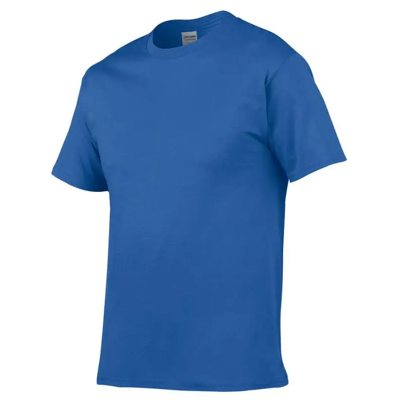 Мужская футболка с коротким рукавом летняя Однотонная из дышащего материала