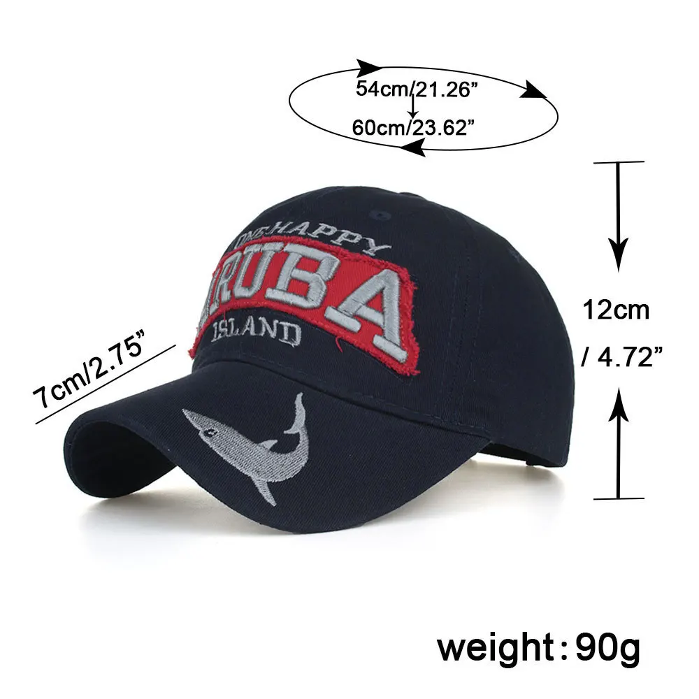 Много красивых летние Аруба письмо вышитая бейсбольная Кепка остроконечные