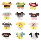 Милая Мини-полоска кукольный свитер пальто плюшевая игрушка Одежда Аксессуары для 30 см куклы желтая утка мягкие игрушки-Животные Кукла комбинезон