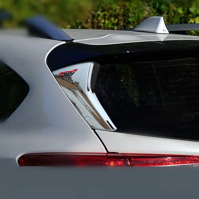 2 шт. углеродное волокно черный и ABS ярко серебристый декоративный чехол на заднее