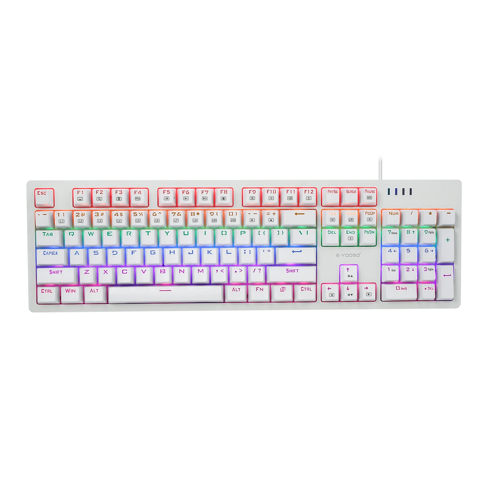 Проводная Механическая игровая клавиатура K682 полноразмерная эргономичная