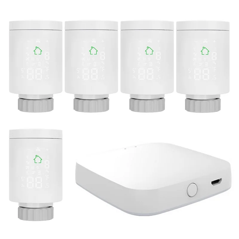 

Умный привод радиатора Tuya ZIGBEE3.0, программируемый термостатический клапан радиатора, регулятор температуры, голосовое управление