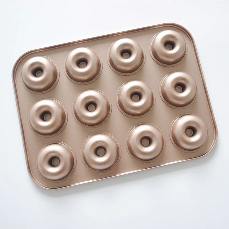 Форма для торта в виде пончика сковорода из пищевой стали с 12 отверстиями