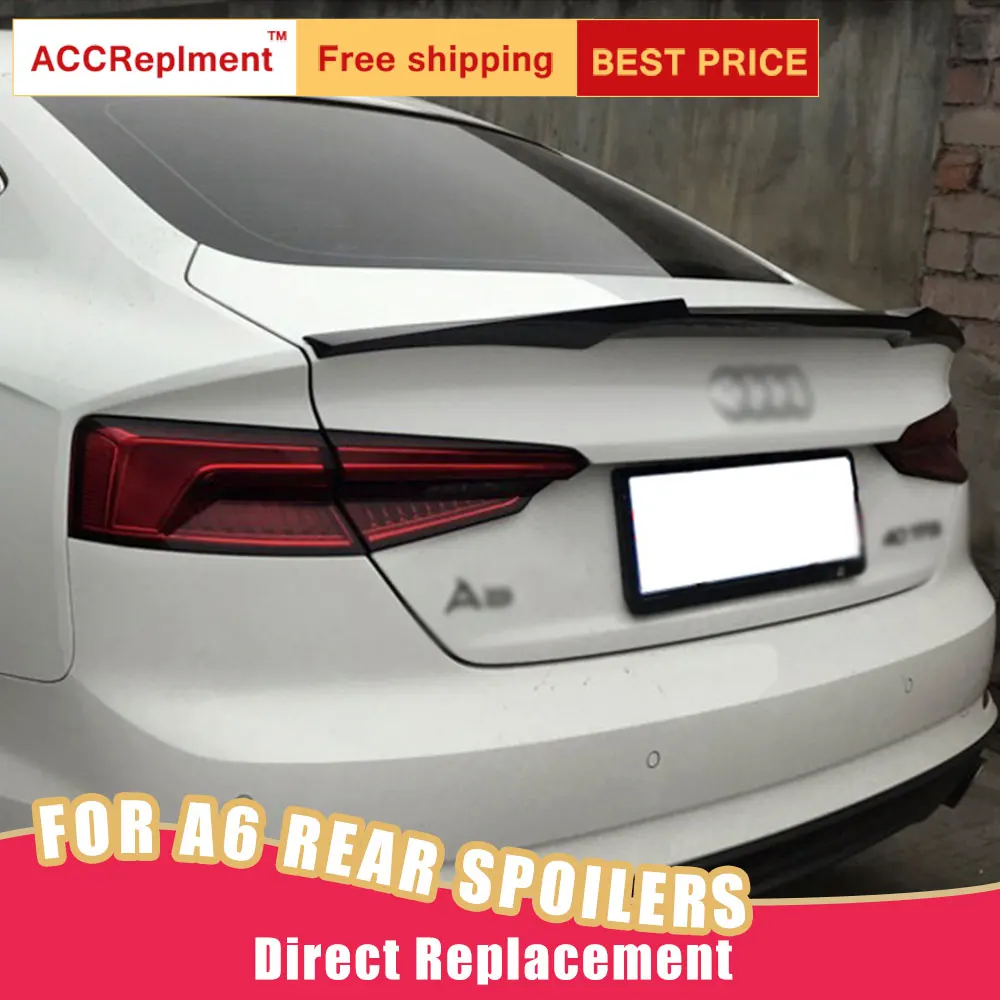 Задний спойлер сборка для Audi A6 C7 2012-2018 задний надувной из настоящего углеродного