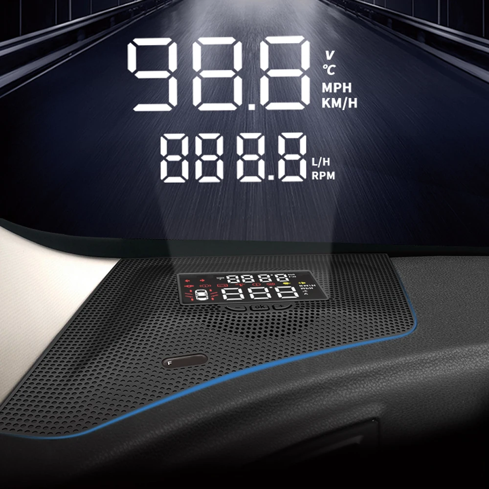 

For Subaru Forester XV Outback 2013-2020 Mirror HUD Auto Car Head Up Display Windshield Screen Projector Alarm Overspeed RPM