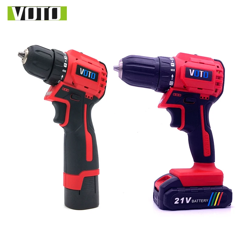 

VOTO Brushless Machine Rechargeable Hand Electric Drill Multi-function Electric Screwdriver Batch Mini Gun Drill 126v/21v