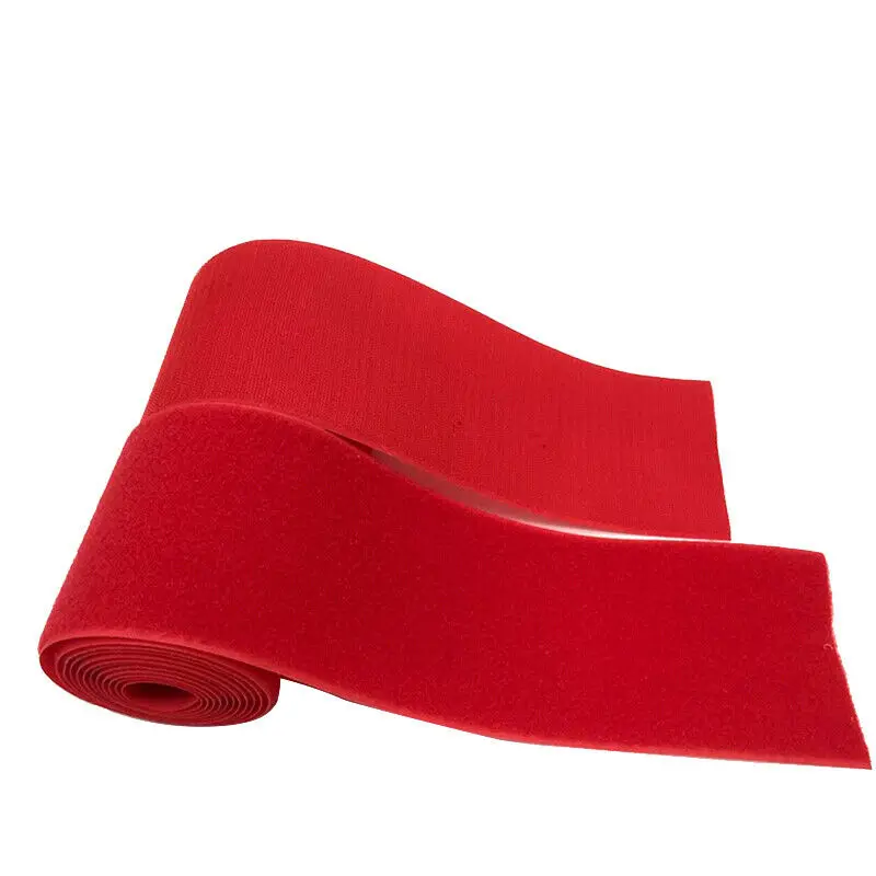 Лента для пришивания крючком и петлей длиной 10 х20, 0 см, армейский зеленый/красный/синий