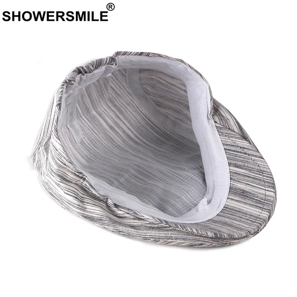 Кепка SHOWERSMILE мужская с плоским верхом хлопковая Повседневная в белую
