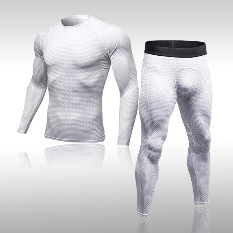 

Quick Dry Men Compression Underwear Sets Running Sport Suits Basketball Tights Clothes Gym Fitness Jogging Tracksuit Sportswear
