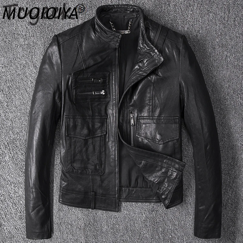 

100% Genuine Leather Jacket Women Winter Clothes 2022 Korean Moto Biker Natural Sheepskin Coat Female Real Leather Coats