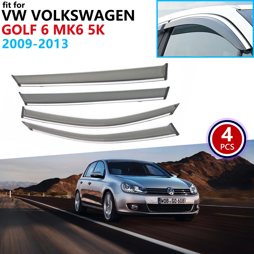 Для VW Volkswagen Golf 6 MK6 5K 2009 2010 2011 2012 2013 оконный козырек вентиляционные навесы защита от