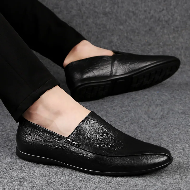 

sapatosapatos cuero zapatos men's leather Men's man black causal casual flat hot hombre mens men for para de leisure