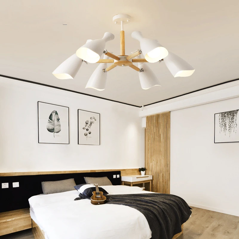 

Скандинавская светодиодный нная Светодиодная потолочная лампа, современный потолочный светильник для гостиной, спальни, кухни, столовой