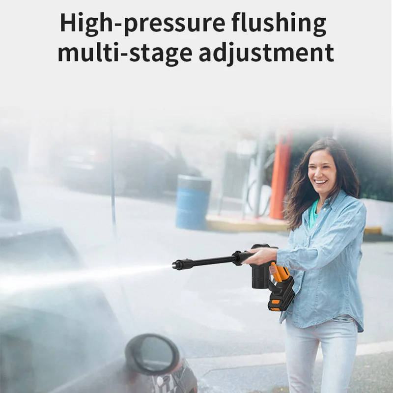 Скидка Беспроводной мойщик высокого давления GUANXIN 20 в, Автоматический водяной пистолет, инструмент для очистки автомобиля, портативный ручной очи...