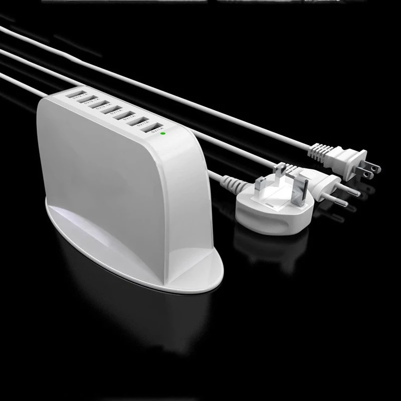 Дорожная зарядная розетка с 7 USB портами настенное зарядное устройство для iPhone
