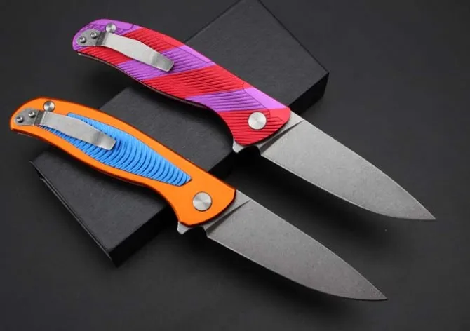 Карманный складной нож Shigov 95 с хвостом Феникса клинок StoneWash 9CR18MOV алюминиевой