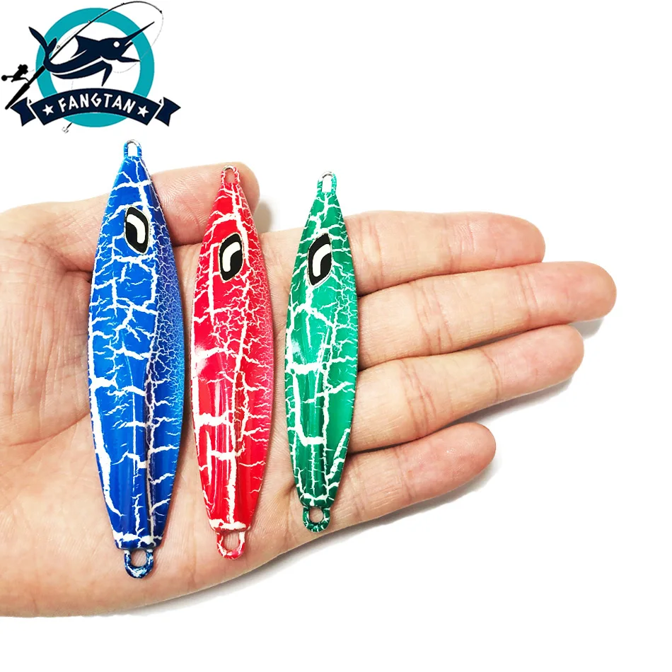 

3PCS 40g 60g 80g Slow Metal jig Fishing Lure Luminous Artificial Bait Sinking Bass Trout Sea Fishing Tackle For Saltwater