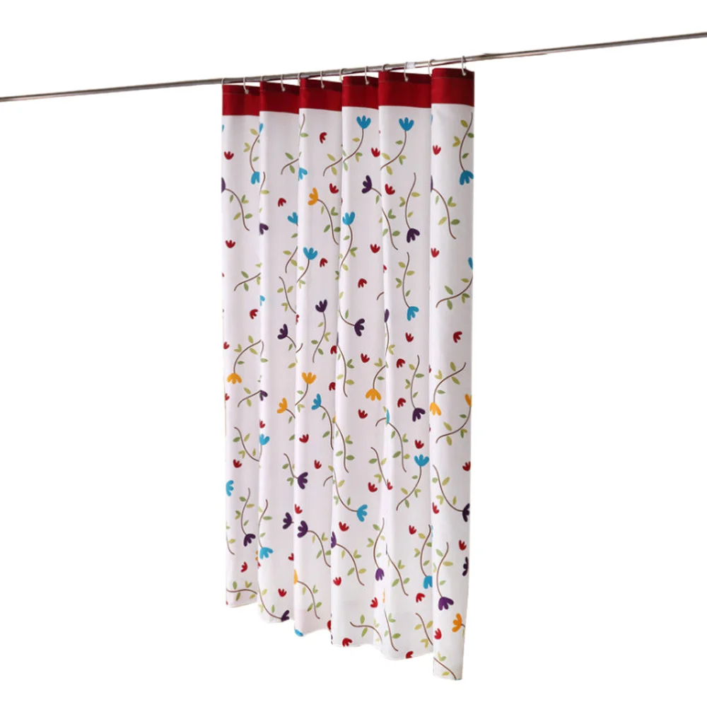 

Thicken Shower Curtain Polyester Cloth Bath Curtain Waterproof Shower Curtain Household Bath Curtain