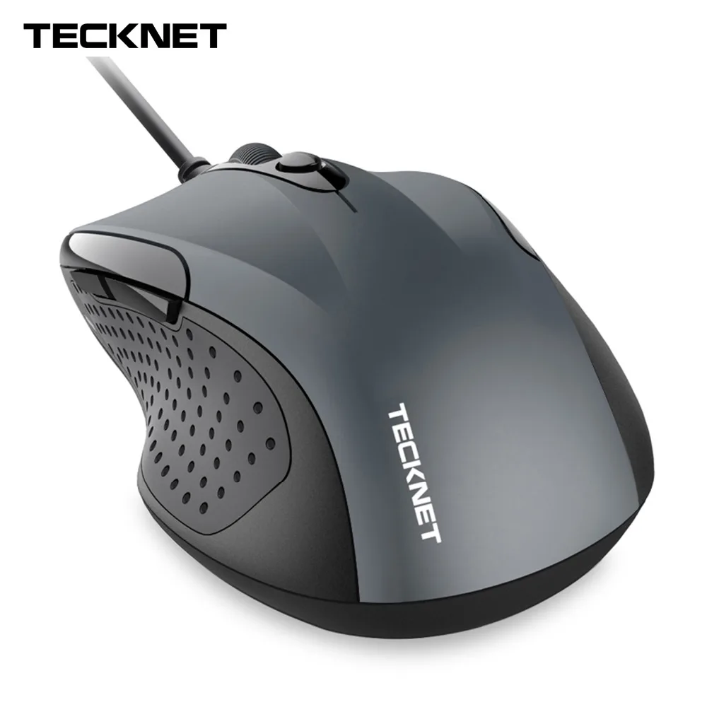 TeckNet мышь Pro S2 высокая производительность USB Проводная мышь 6 кнопок 2000 dpi геймерская компьютерная мышь эргономичные мыши с кабелем рабочего стола