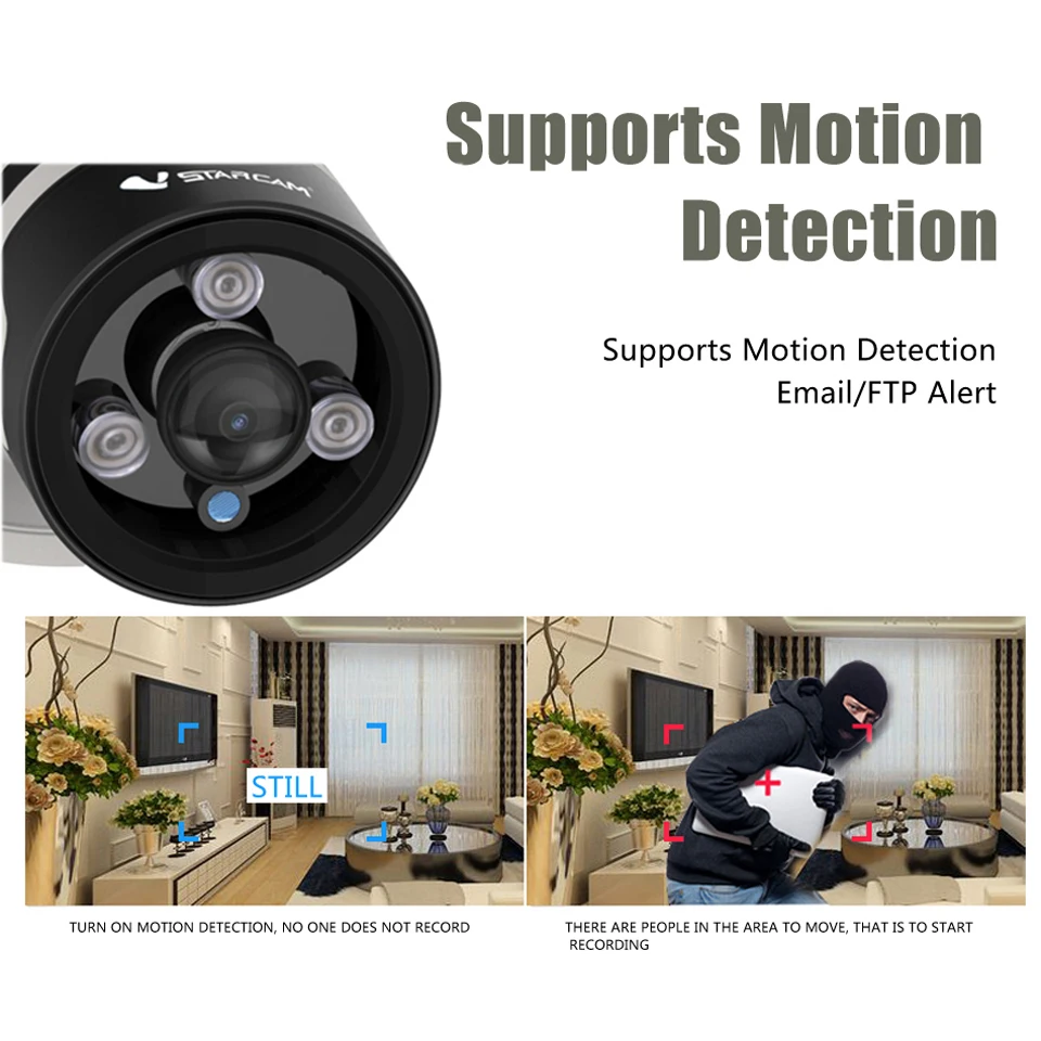 Vstarcam 3MP/2MP IP камера с двухканальным аудио Камера на открытом воздухе Wi Fi IP66