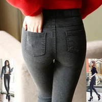 new 2021 womens pants autumn womens pencil pants leggings elasticity trousers high waist large size women denim trousers