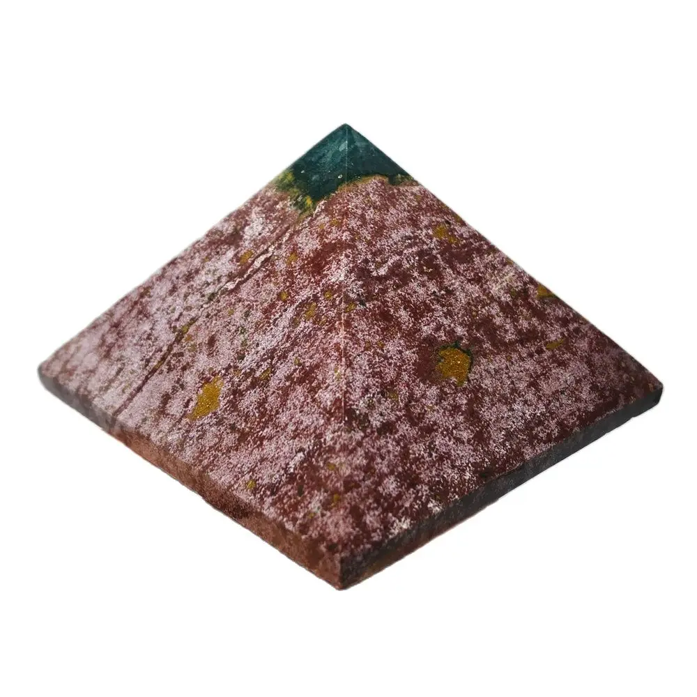 

65-80mm Natural Stones Ocean Jasper Orgone Life Energy and Healing Pyramid Home Spiritual Decoration and Witchcraft Worship