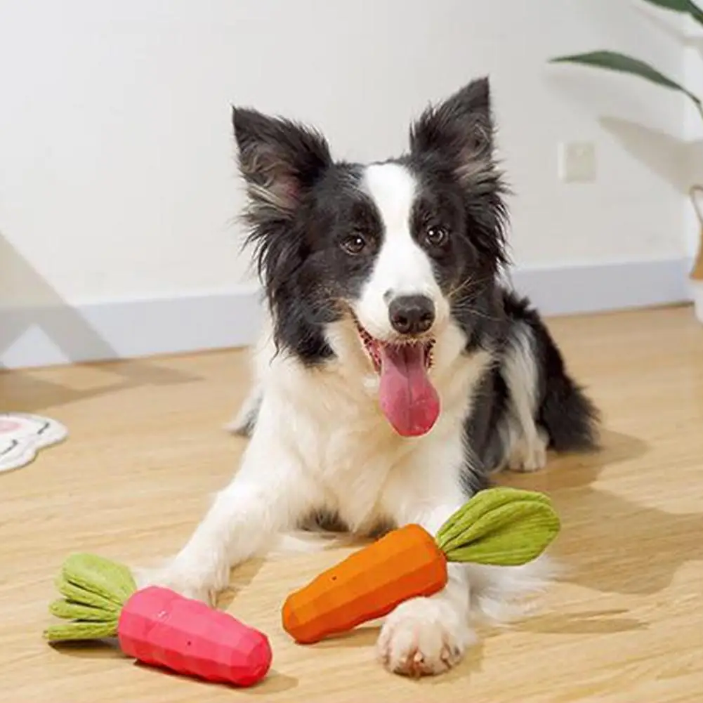 

Dog Toys Rubber Bite-resistant Dog Squeaky Chew Toys Teeth-cleaning Toy For Puppy Kitten