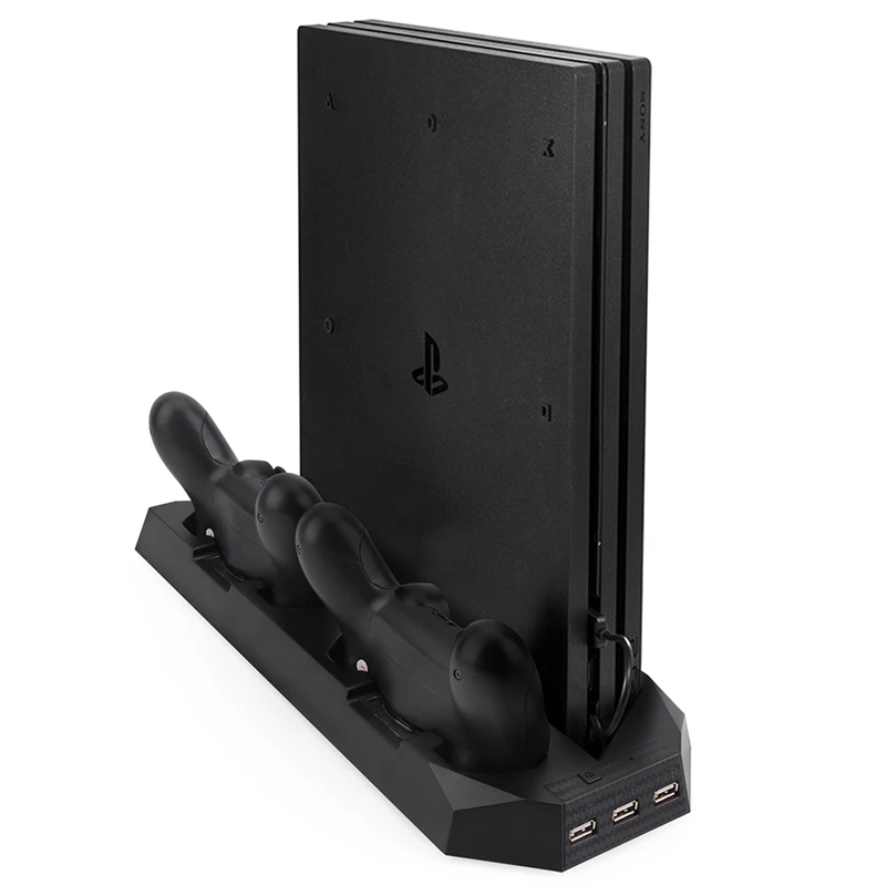 Вертикальная подставка для PS4 2 в 1 с двойным контроллером зарядная станция док 3
