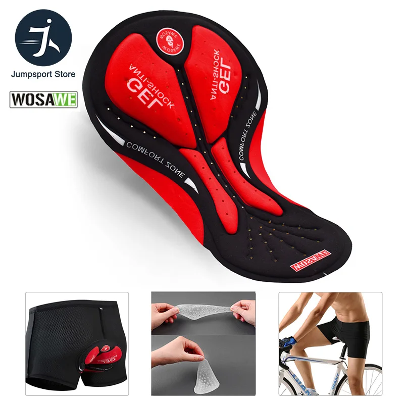 WOSAWE анти-шок подушка с подкладкой силиконовый 3D гелевый коврик велосипедные