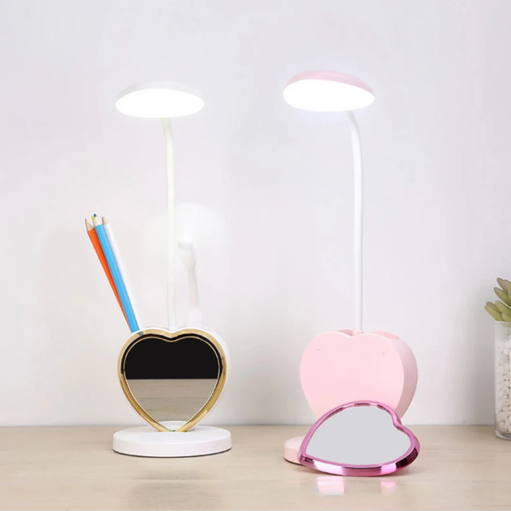 

Dimmable USB LED Desk Lamp LED Night Light Children Students Learning Folding Book Lamp Home Rechargeable Touch Table Lamp